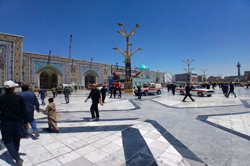 آتش سوزی در حرم مطهر امام رضا(ع) مهار شد + تصاویر