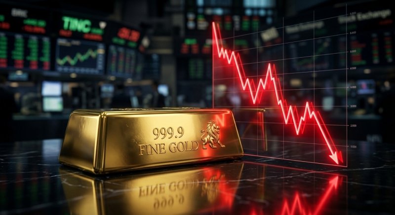 ثبت بزرگترین کاهش هفتگی  قیمت طلا در شش هفته اخیر!
