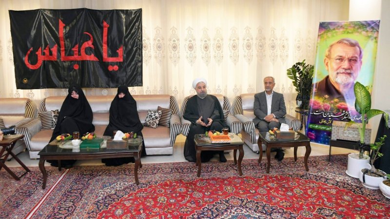 شهید/ لباس خادمی لاریجانی هم بود + تصاویر