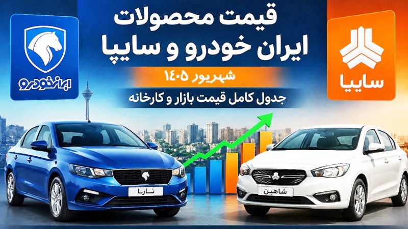 تغییر قیمت خودرو شتاب گرفت/ قیمت جدید خودرو امروز دوشنبه ۹ شهریور ۱۴۰۵ + جدول