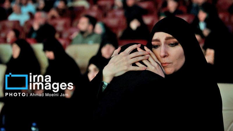 فرزندان سردار سلیمانی در مراسم گرامیداشت «نصر قریب»/ سردار قاآنی هم بود + تصاویر