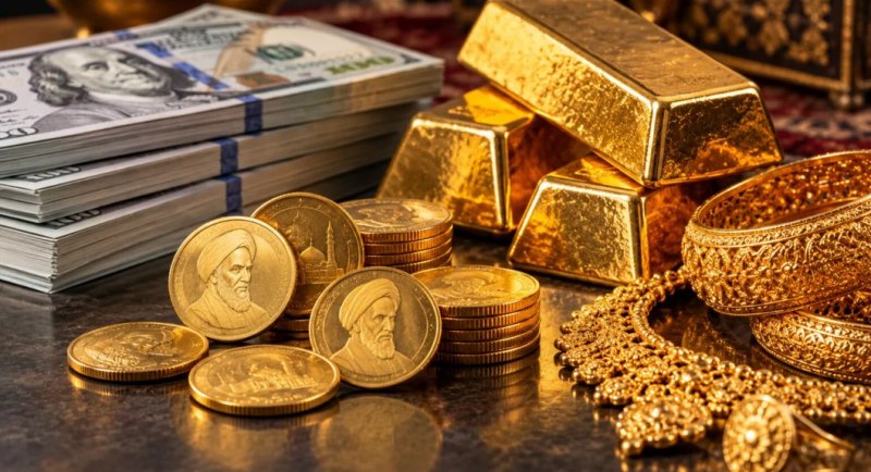 پیش‌بینی قیمت دلار، طلا و سکه فردا چهارشنبه 6 آبان 1405