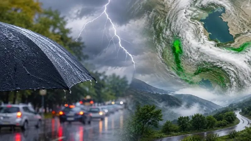 هشدار سطح نارنجی در چندین استان / بارش‌های شدید و خطر سیلاب در مسیر است